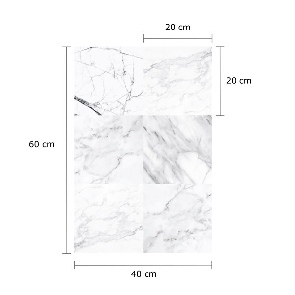 Metro Lane Marble Tiles Mix Tile Decals Wayfair.co.uk